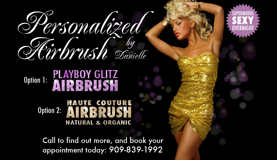 Example of an airbrush tan
